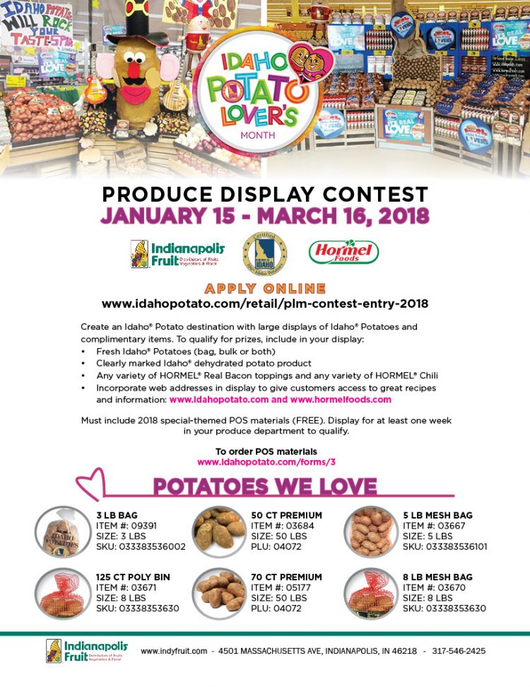 Potato Lover's Month - Display Contest
